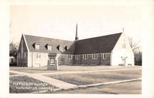 Hoisington Kansas Methodist Church Real Photo Antique Postcard K55340