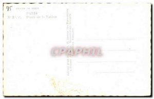 Old Postcard Paris Place de la Nation