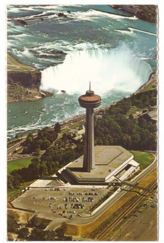 Horseshoe Falls, Skylon Tower, Niagara Falls, Ontario, Aerial View Postcard #2