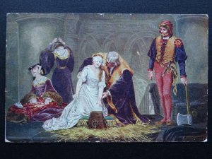 Leicester EXECUTION of LADY JANE GREY at Tower of London 1554 c1908 Postcard GP