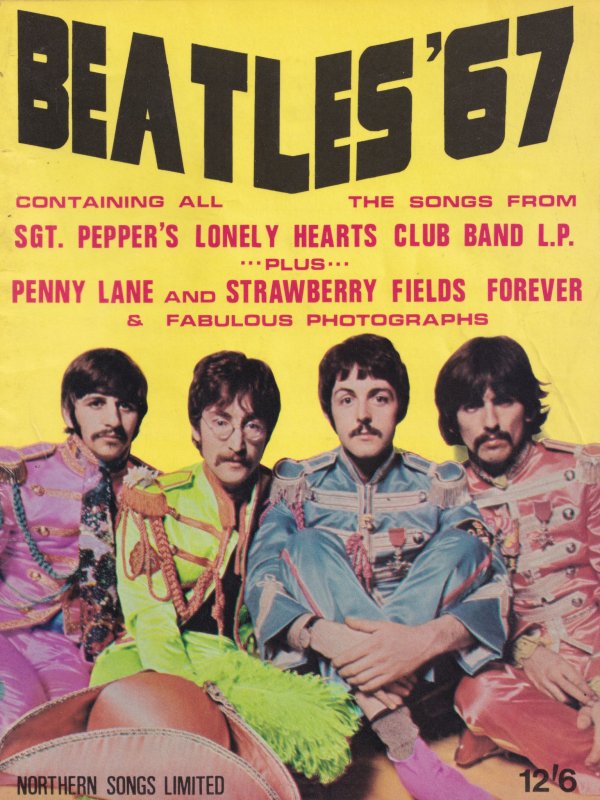 The Beatles 67 All Songs From Sgt Peppers LP Penny Lane Rare Sheet Music Album