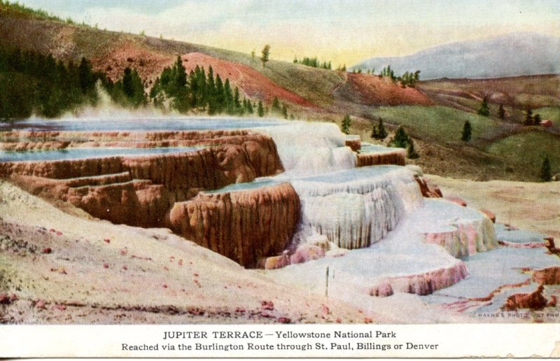 BURLINGTON ROUTE, JUPITER TERRACE, YELLOWSTONE NATIONAL PARK