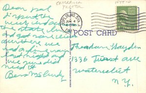 Combine Harvesting Wheat in Kansas, USA Farming Equipment Postcard