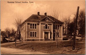 View of Grammar School, Ivoryton CT Vintage Postcard O52