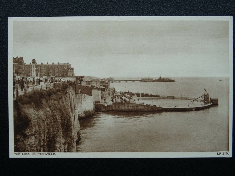 Kent CLIFTONVILLE The Lido c1940's Postcard by A.H.& S. LP210