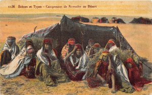 br104589 scenes et types campement de nomades au desert  usa native indian life