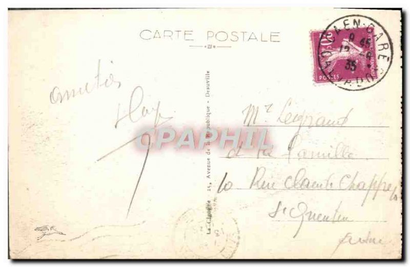 Old Postcard Trouville Queen of Beaches Trouville Palace