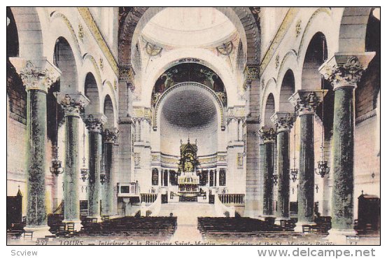 TOURS, Interior of the Saint Martin's Basilic, Indre et Loire, France, 00-10s