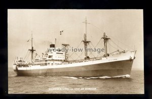 ca0212 - Ellerman Cargo Ship - City of Durham , built 1945 - postcard