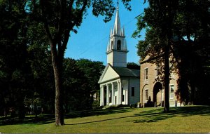 Maine Wiscasset Congregational Church and Lincoln County Court House