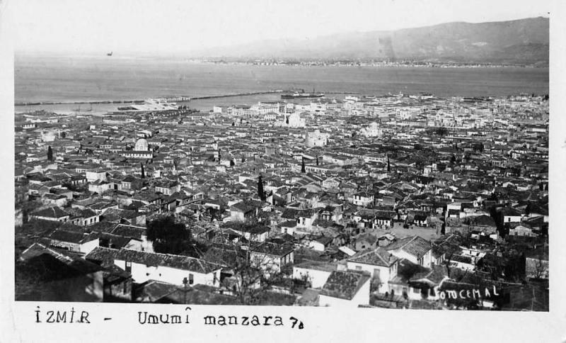 Izmir Turkey Scenic View Real Photo Antique Postcard J48036