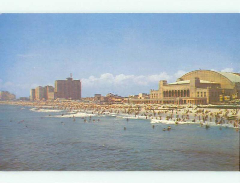 Unused Pre-1980 CONVENTION HALL AND HOTEL Atlantic City New Jersey NJ hr4054