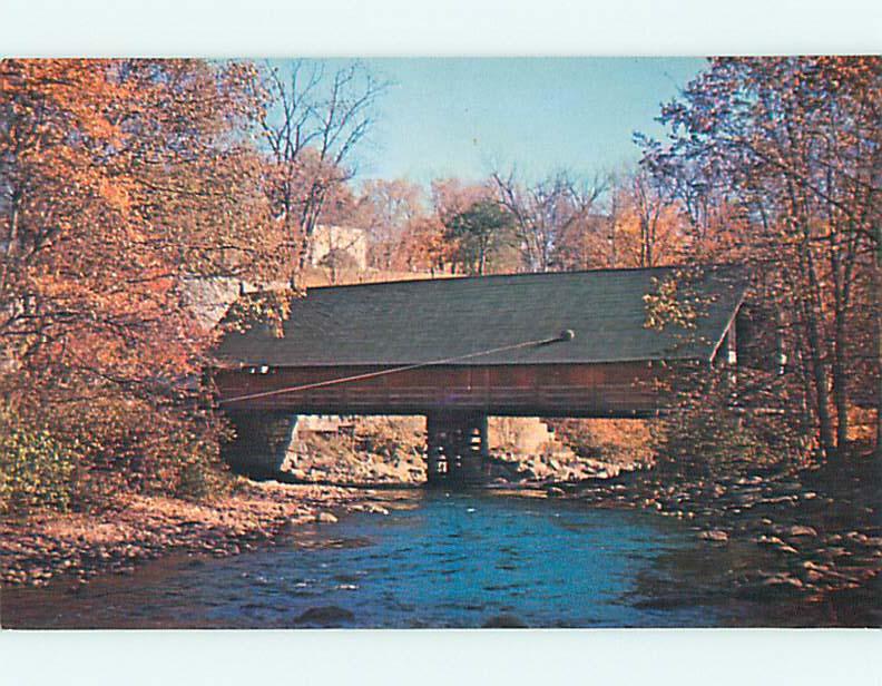 Unused Pre-1980 COVERED BRIDGE Enfield New Hampshire NH t7599@