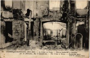 CPA MILITAIRE Guerre-Européenne-Le Crime de Reims-Maison bombardée (316634)