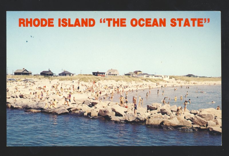 Narragansett, Rhode Island/RI Postcard, Galilee State Beach