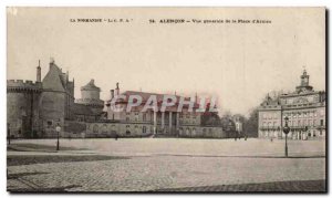 Alencon Old Postcard General view of the place of & # 39armes