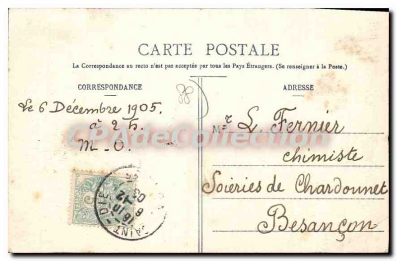 Old Postcard Saint Die Before 1870