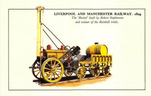 Lot151 train railway uk postcard liverpool and manchester the rocket