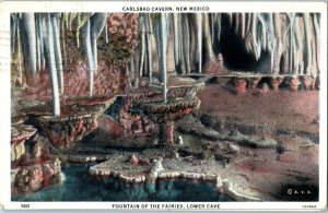 Fountain of the Ferries Carlsbad Cavern New Mexico Postcard Posted 1934