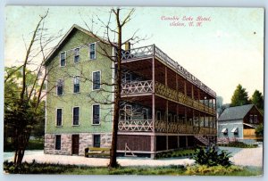 Salem New Hampshire Postcard Canobie Lake Hotel Exterior Building c1908 Vintage