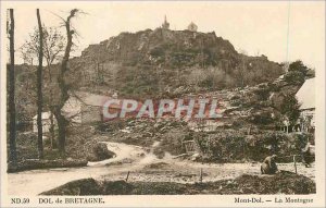 Postcard Old Dol de Bretagne Mont Dol Mountain