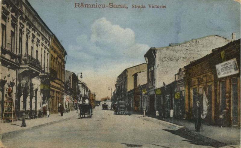 romania, RÂMNICU SĂRAT, Strada Victoriei (1910s) Postcard 