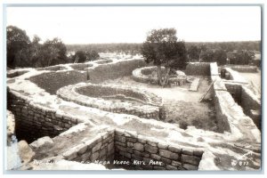 1948 The Sun Temple Mesa Verde National Park Colorado CO RPPC Photo Postcard