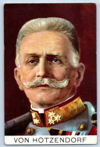 WWI Postcard General Von Hotzendorf Studio Portrait Austria c1910's Antique