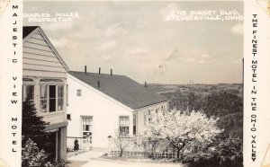 F41/ Steubenville Ohio RPPC Postcard c1940s Majestic View Motel