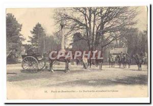 Old Postcard Foret de Rambouillet The Darboulin Meanwhile hunting