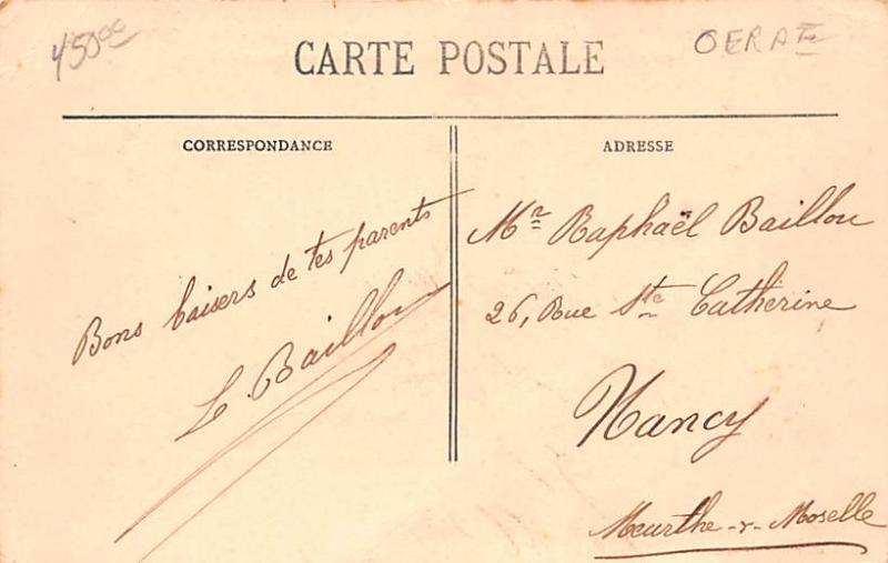 Steamer Titanic Ship Le Paquebot geant Postal used on front 1912, Writing on ...