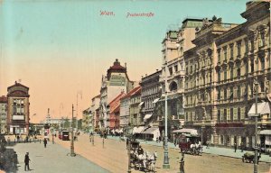 WIEN Vienna Austria~Praterstraße~1912 Postcard