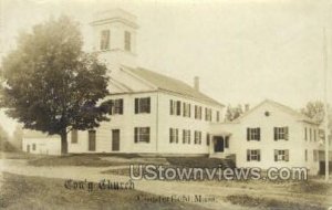 Real Photo - Congregational Church - Chesterfield, Massachusetts MA  