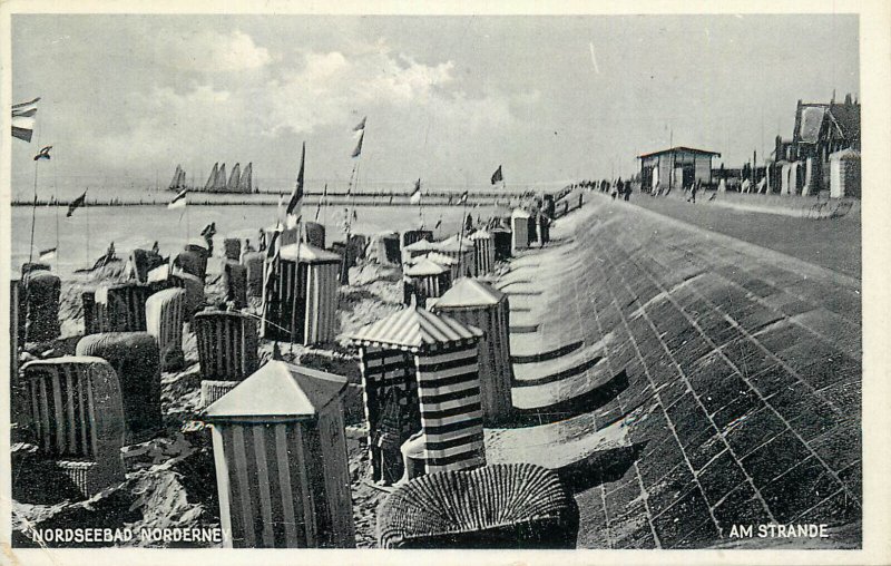 Germany Nordseebad Norderney am Strande 1934