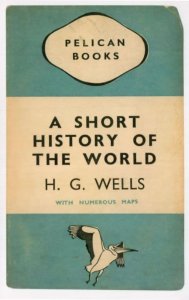 A Short History Of The World HG Wells 1937 Book Postcard