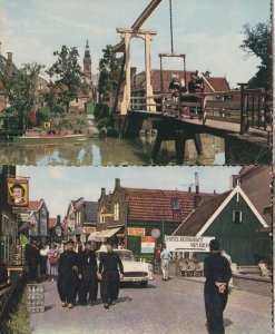 Volendam Souvenir Shop Boat Ship Uniform Milk Bottle Holland Real Photo Postcard