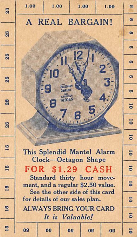 The splendid mental alarm clock octagon shape Clock, Watch Unused 