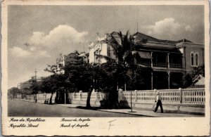 Republic Street Bank Of Angola Vintage Postcard C007