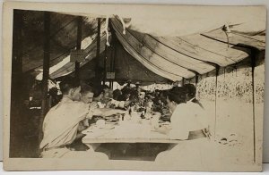 RPPC Pennsylvania Camp Meal Tent Adults 25 Cents Children 15 Cents Postcard E15