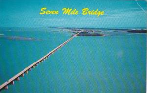Florida Seven Mile Bridge Looking North In The Florida Keys 1966
