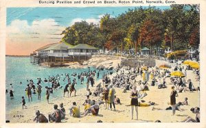 Roton Point Beach Dancing Pavillion,Crowd - Norwalk, Connecticut CT
