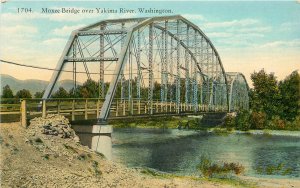 Postcard Washington Yakima River Moxee Bridge Robbinson 23-5076