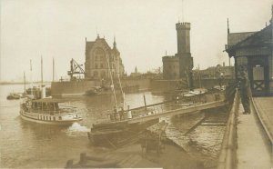 Germany Cologne docks photo taken during British army occupation after ww1 