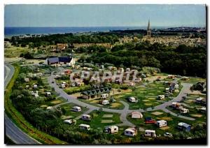 Postcard Modern Bernieres sur Mer Aerial view of Le Havre Bemieres Camoing