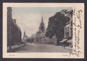 Vintage Postcard England Oxford High Street 1903
