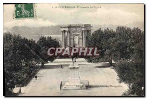 Old Postcard Montpellier Promenade du Peyron