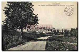 Postcard Old Domremy Vue Generale Basilica Path Taken