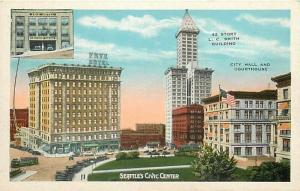 WA, Seattle, Washington, Civic center, L.C. Smith Bldg, City Hall, Court House