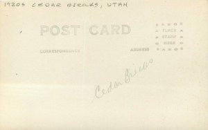 Birdseye View Cedar Breaks Utah 1920s RPPC Photo Postcard 8078