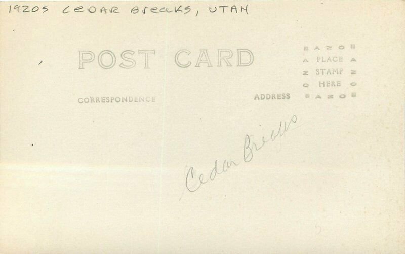 Birdseye View Cedar Breaks Utah 1920s RPPC Photo Postcard 8078